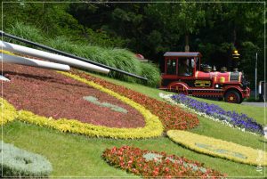 The famous Flower Clock, a wonderful botanic creation that also tells the time!